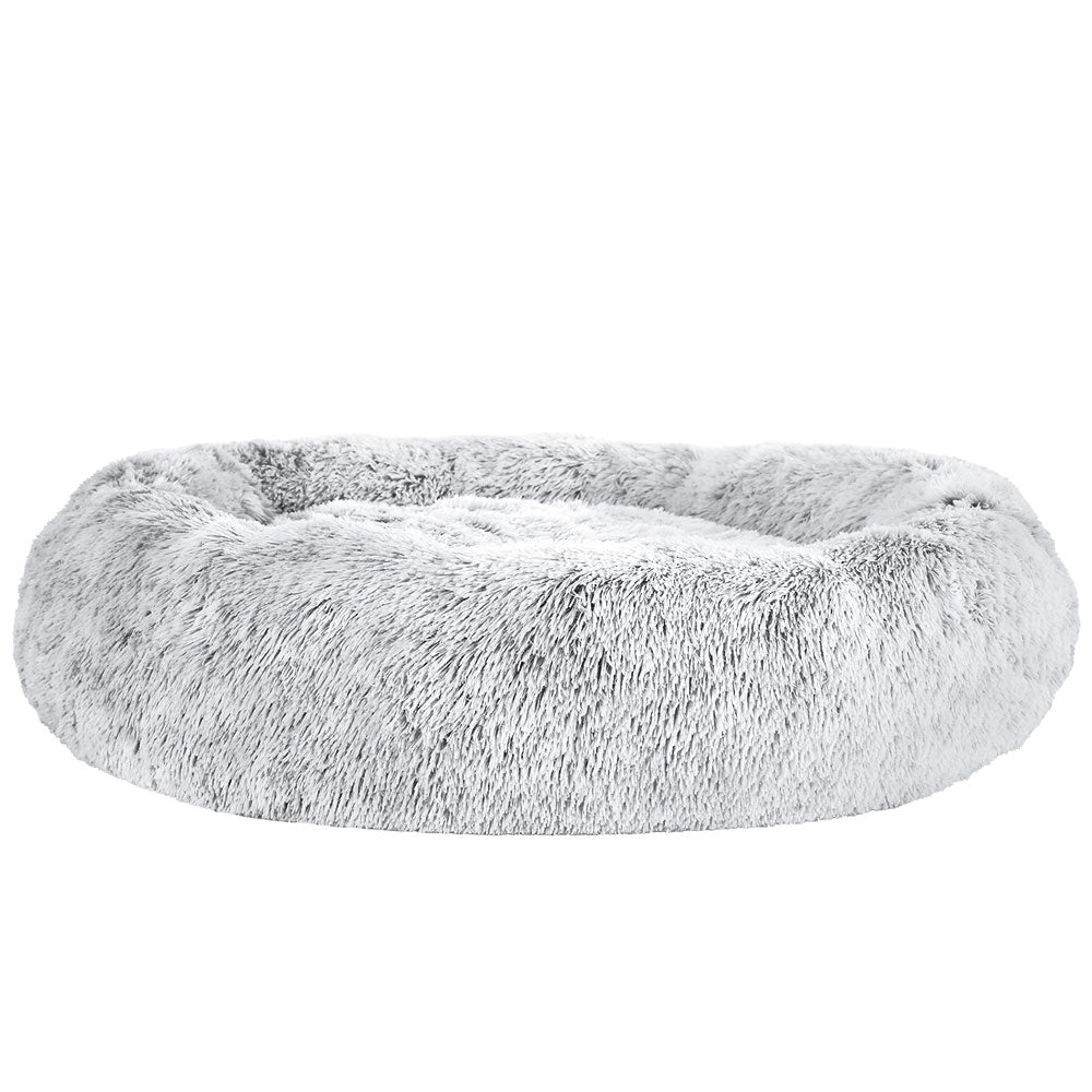 Plush Calming Pet Bed  - XL Light Charcoal - Suits Pets up to 36kg