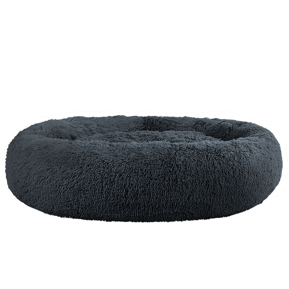 Plush Calming Pet Bed - XL Dark Grey - Suits Pets up to 36kg