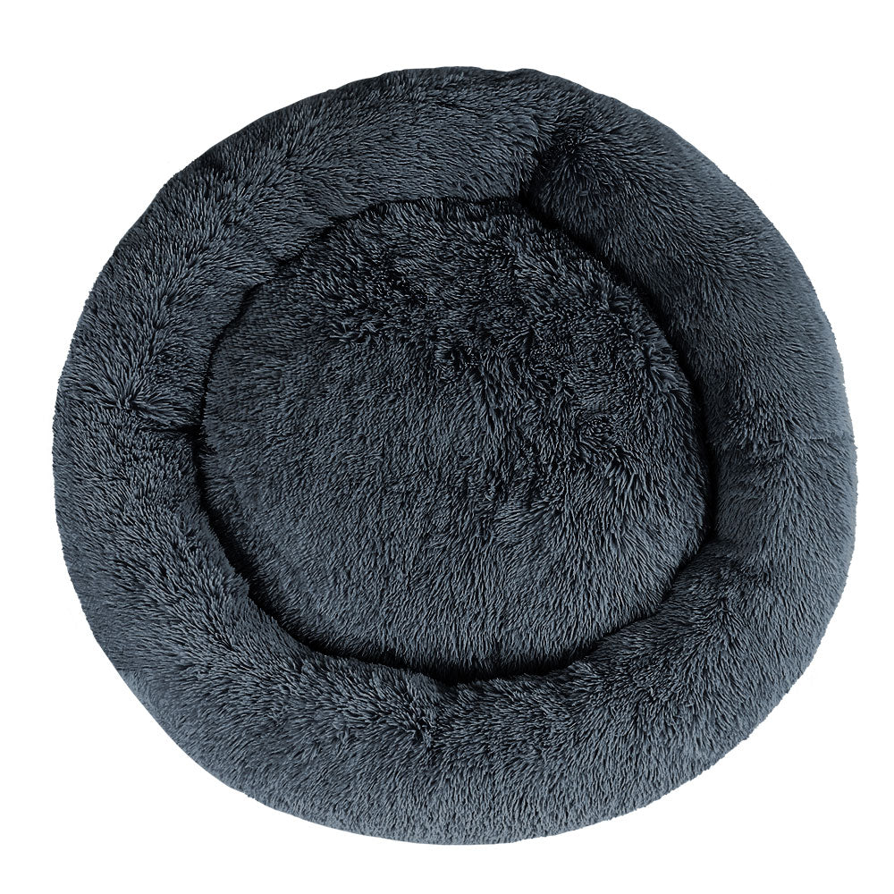 Plush Calming Pet Bed - XL Dark Grey - Suits Pets up to 36kg
