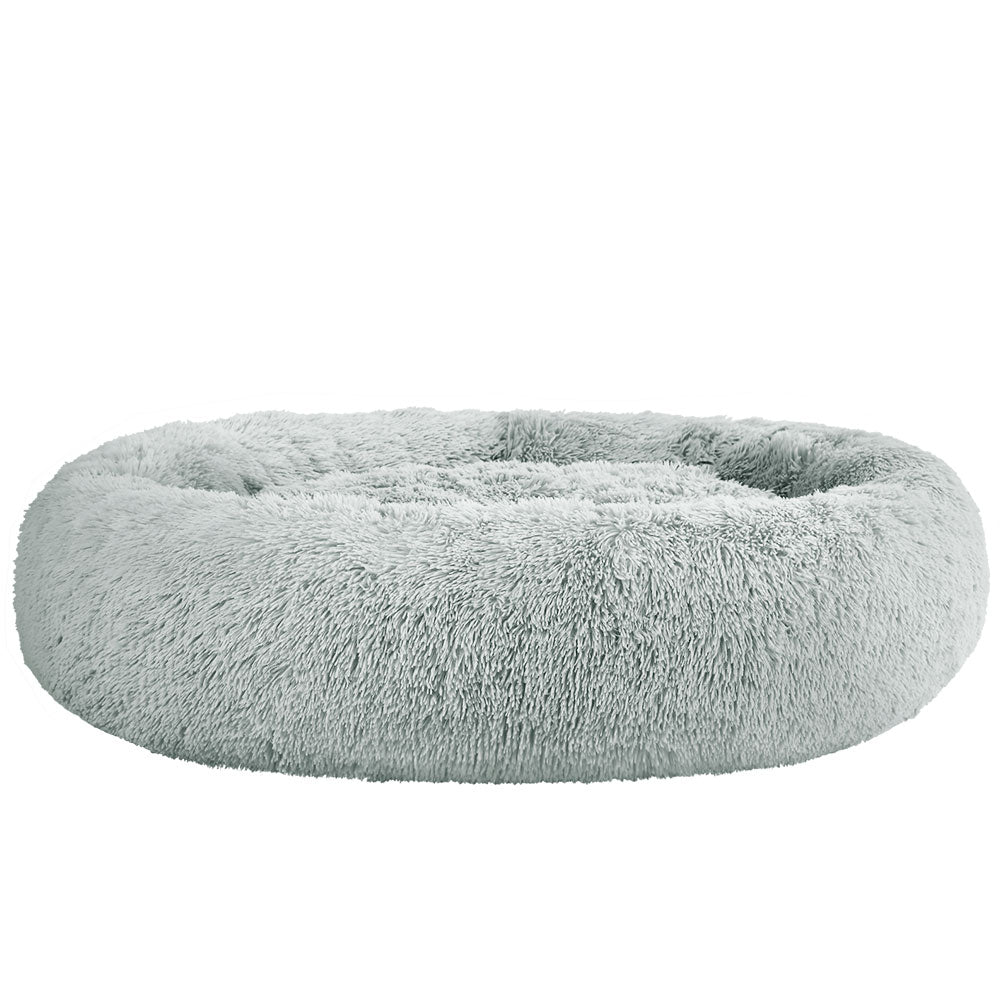 Plush Calming Pet Bed - XL Light Grey - Suits Pets up to 36kg