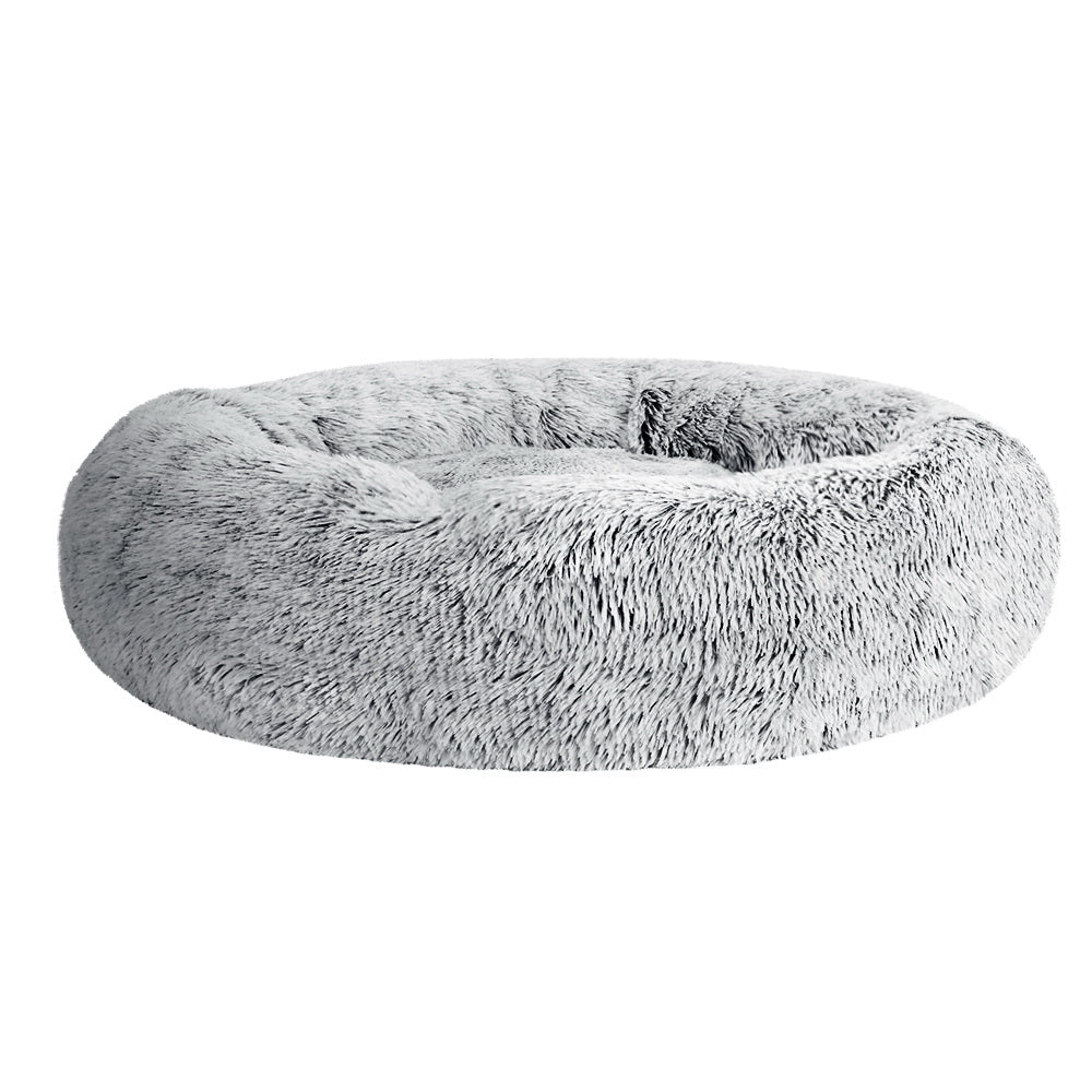 Plush Calming Pet Bed - Large Light Charcoal - Suit Pets up to 25kg