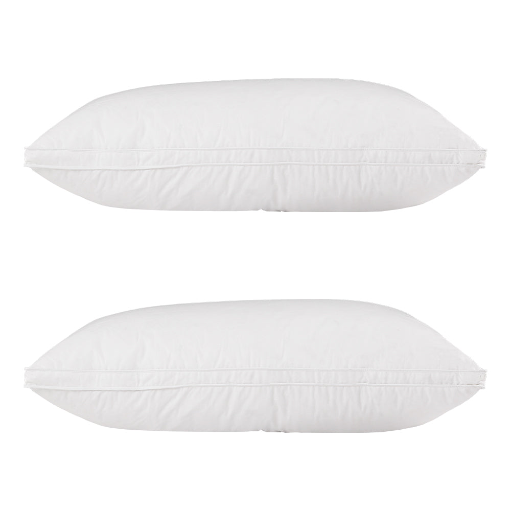 Goose Feather Down Luxury Pillow - Twin Pack