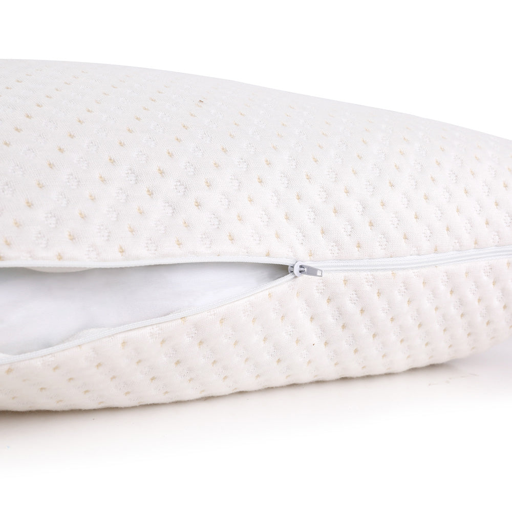 Memory Foam Pillow Bamboo Cover - Twin Pack