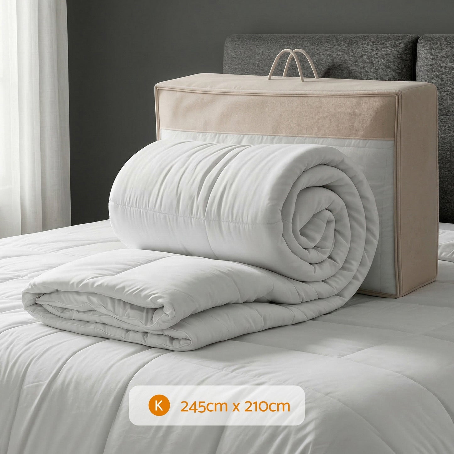 100% Thick Wool Quilt 500GSM - King
