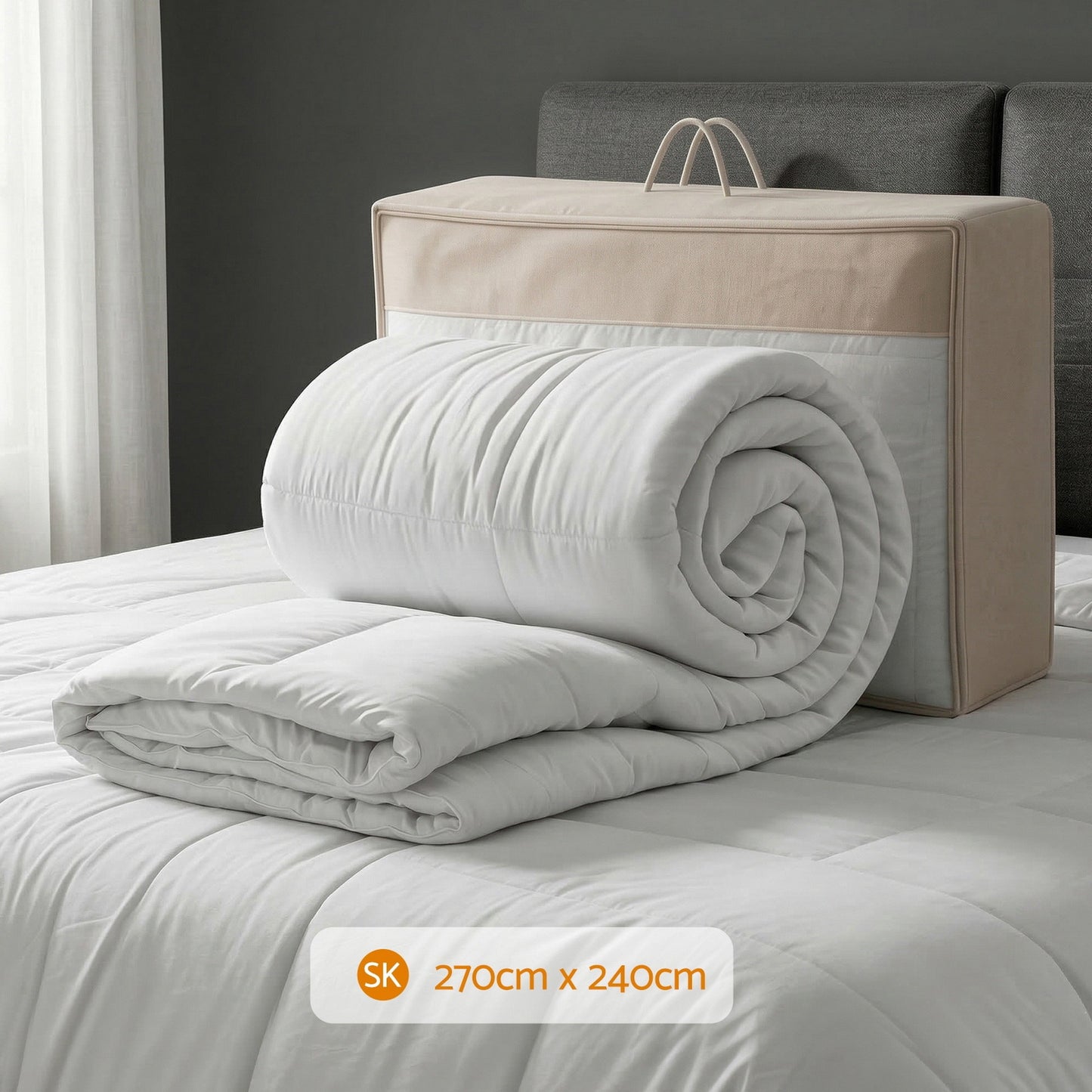 100% Thick Wool Quilt 500GSM- Super King