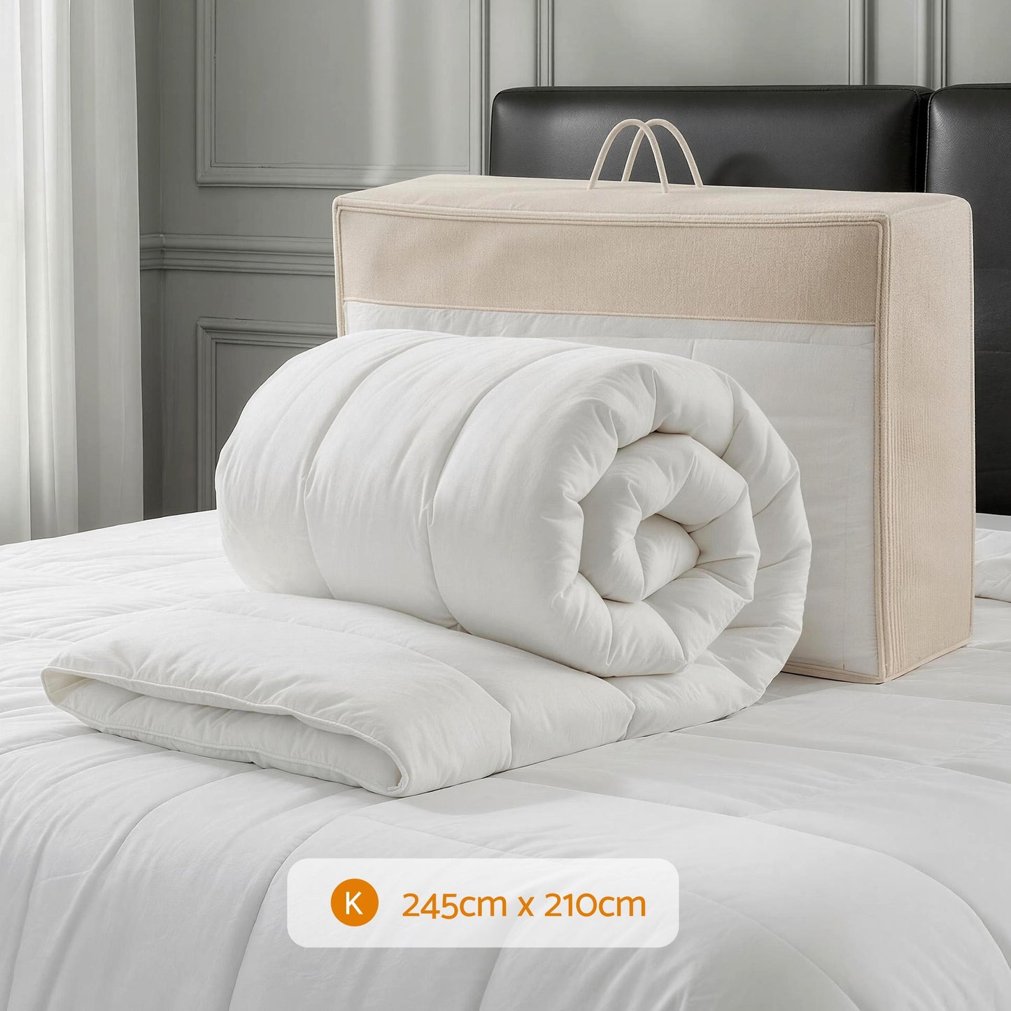 100% Extra Thick Wool Quilt 800GSM- King