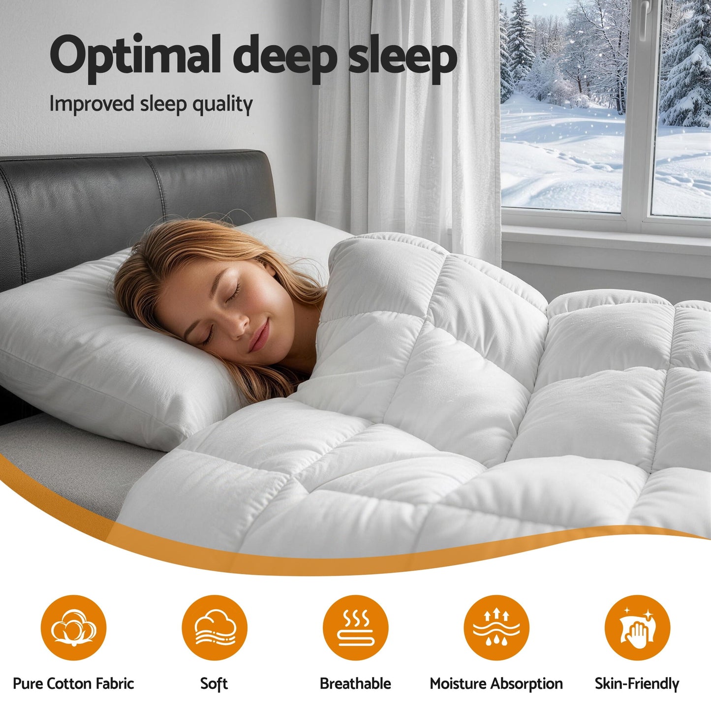 100% Extra Thick Wool Quilt 800GSM - Super King
