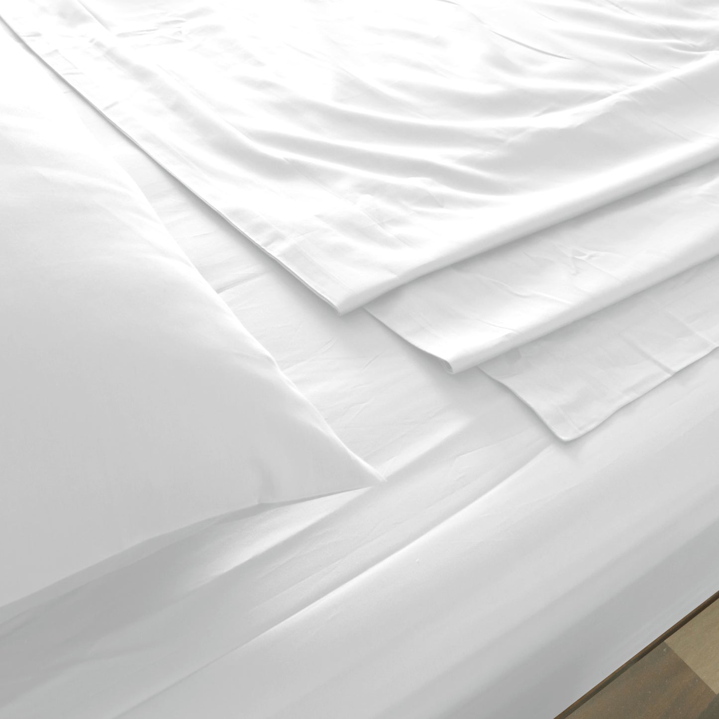 Hotel Grade Ultra Soft Bamboo Cotton Sheet Set White - Queen