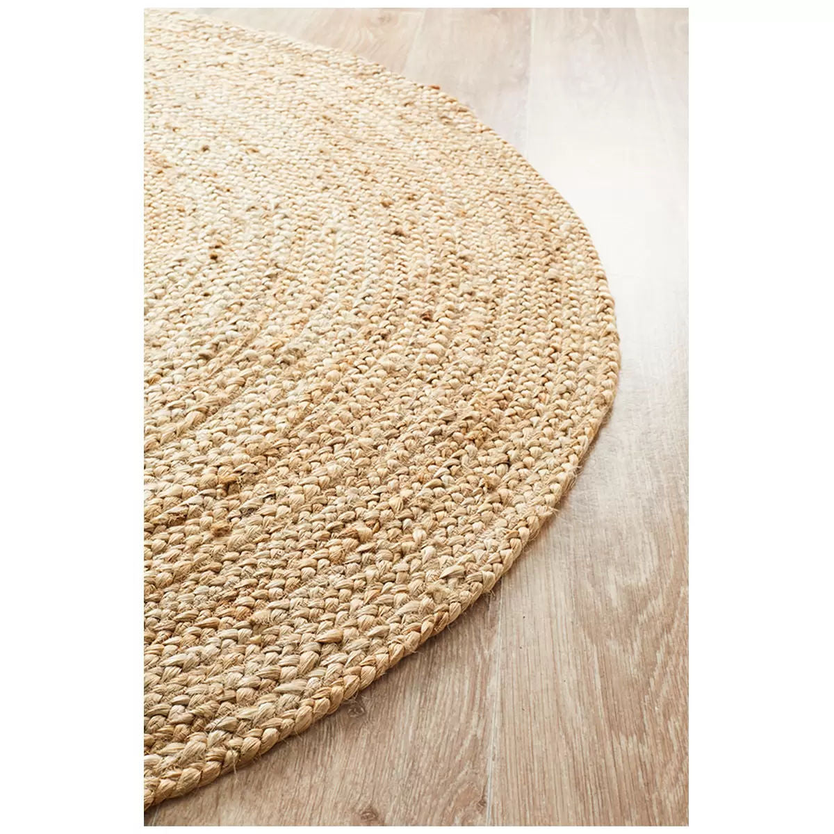 Natural Jute Indoor Floor Rug 150 x 150cm
