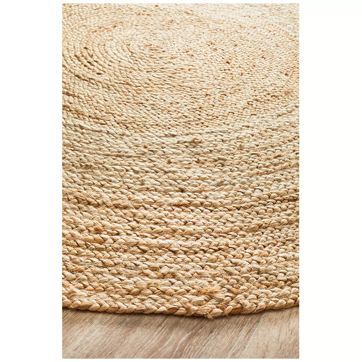 Natural Jute Indoor Floor Rug 150 x 150cm