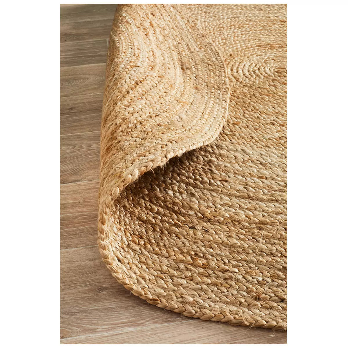 Natural Jute Indoor Floor Rug 120 x 120cm