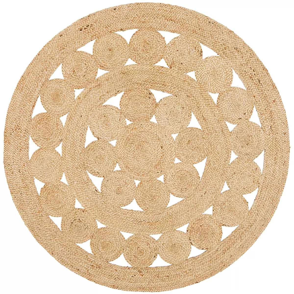Atrium Natural Jute Small Rug - Hand-Braided