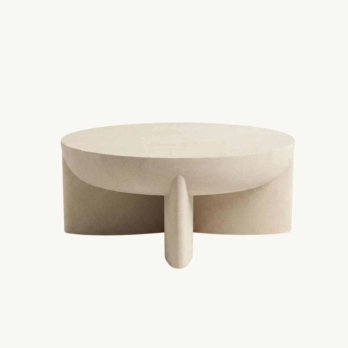 Sculptural Stone Coffee Table | Sand Textured Finish