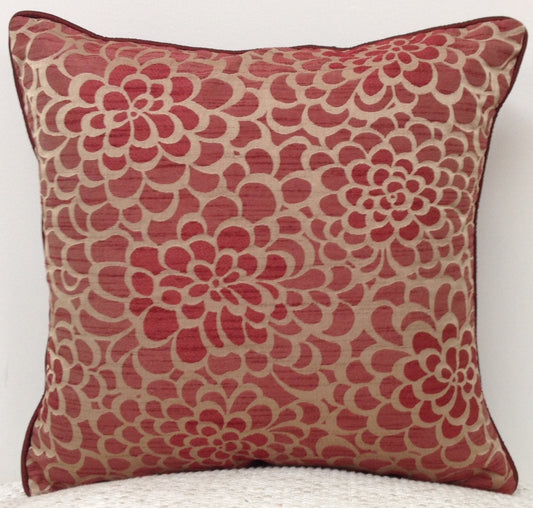 Petal Design Cushion Cover Maroon