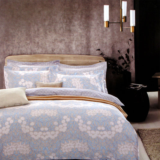 Florence Cotton Reversible Quilt Cover Set - Queen