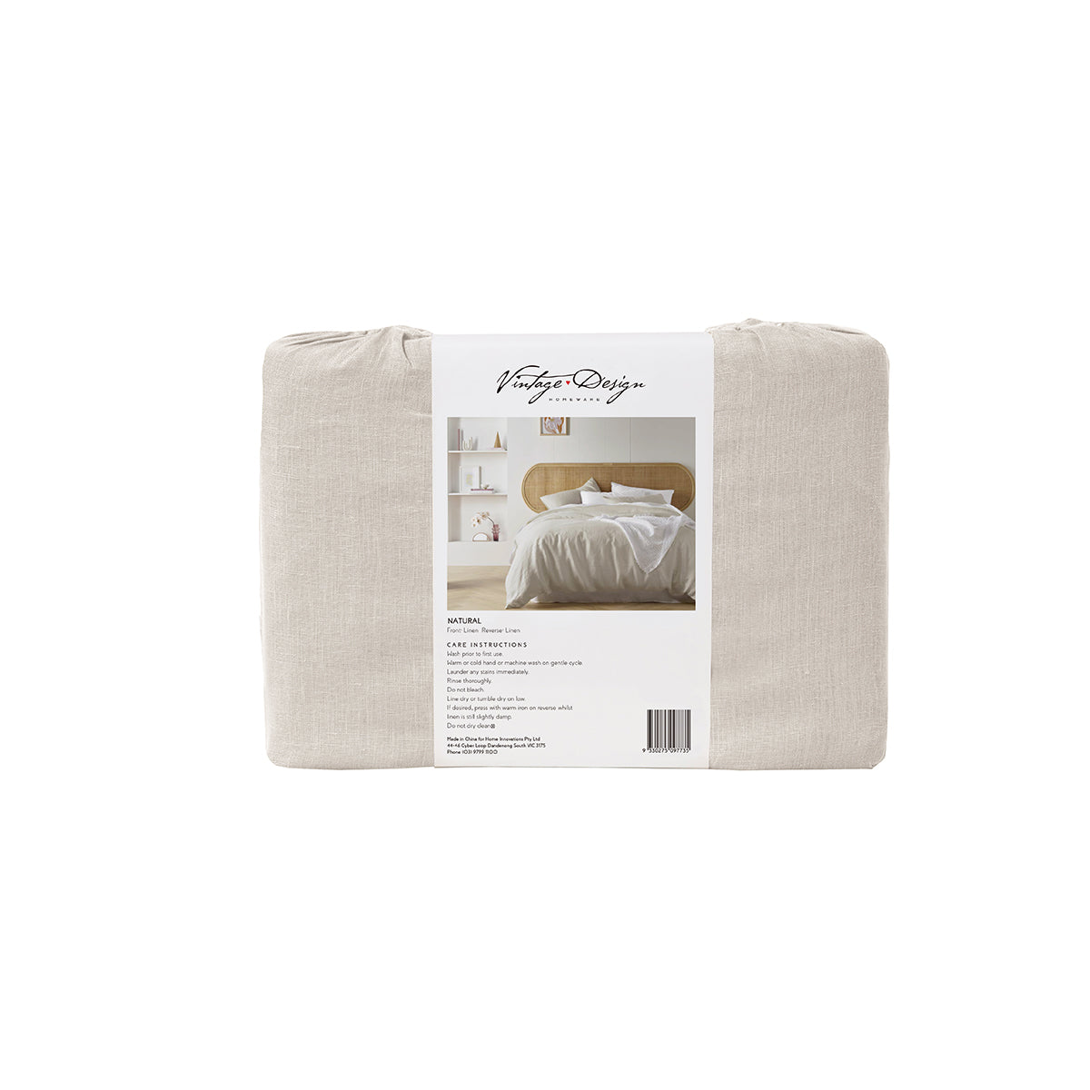 100% French Linen Quilt Cover Set - Super King