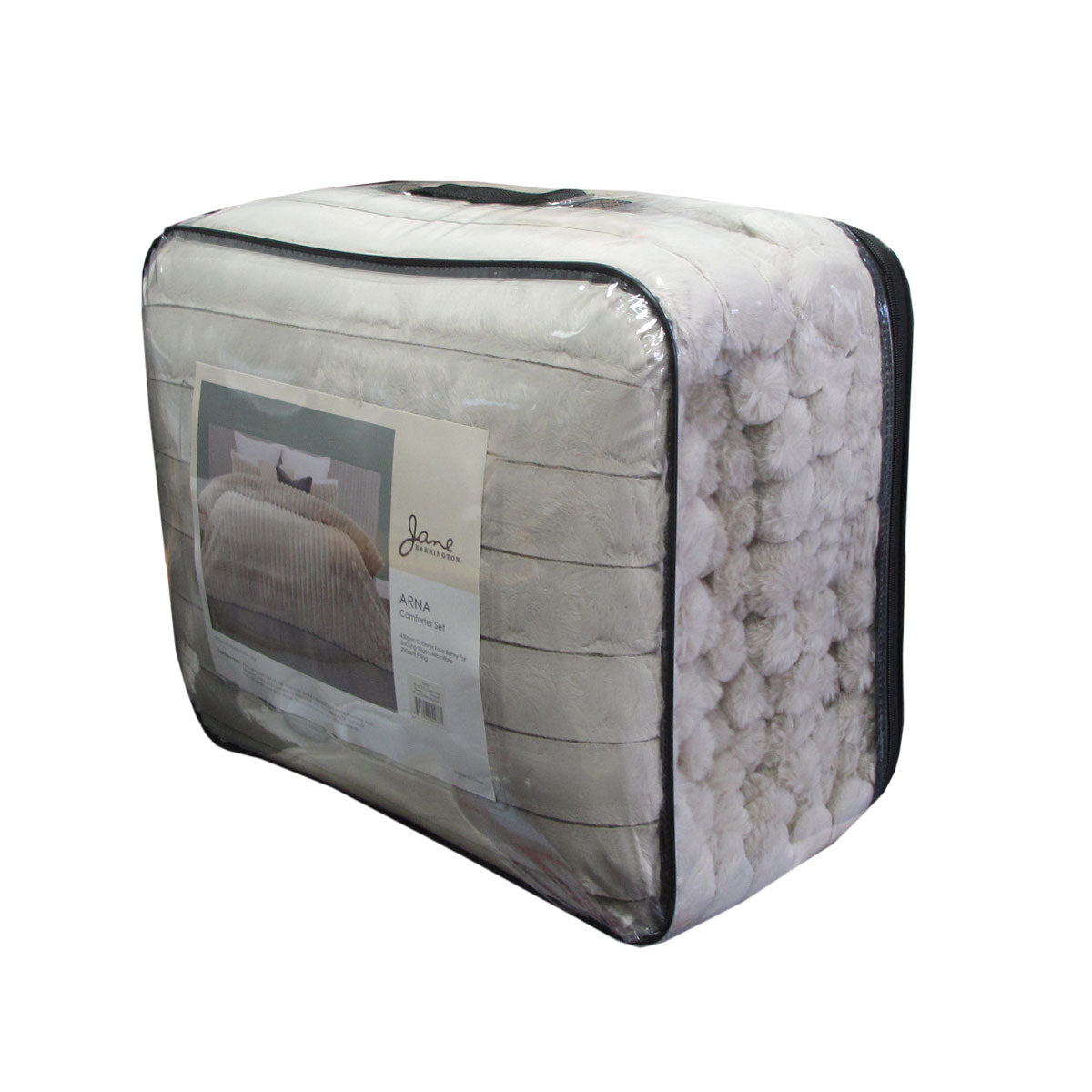 Faux Bunny Fur Comforter Set - Queen