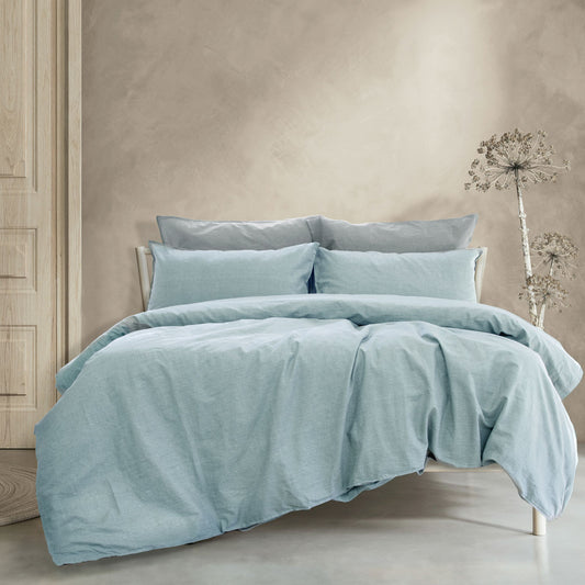 Embre Chambray Linen Cotton Quilt Cover Set - King