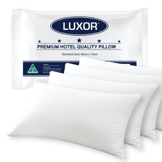 Australian Made Hotel Quality Pillow Standard Size - Four Pack