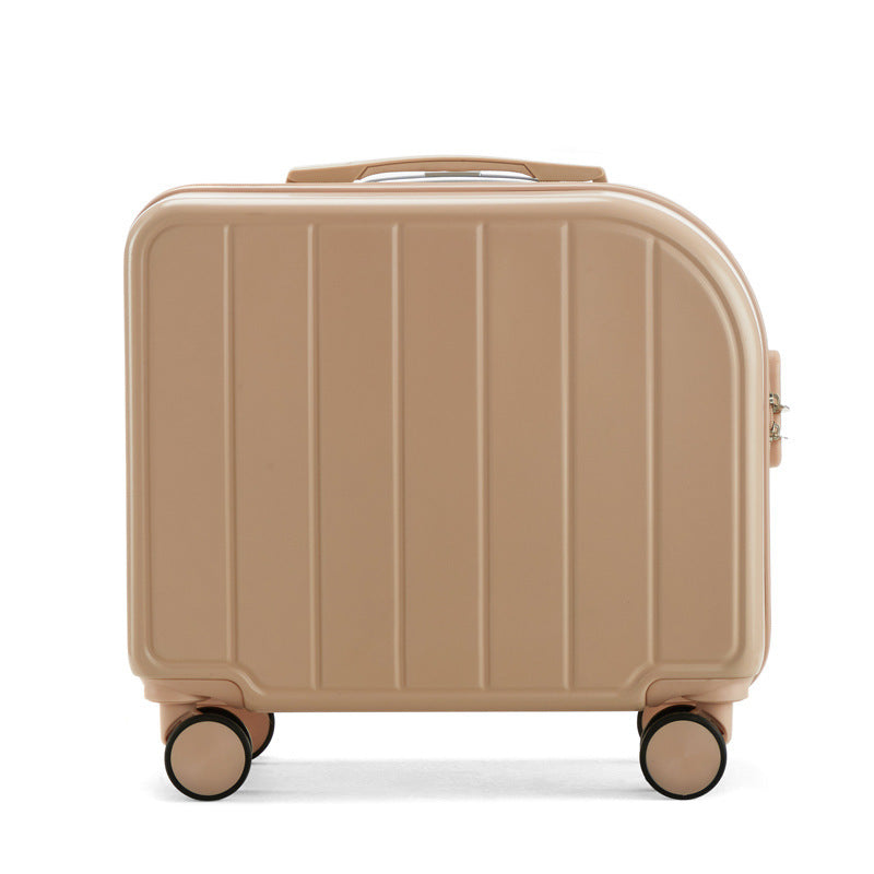 Khaki Hardside Carry-On Suitcase | 18" Lightweight ABS Spinner Luggage