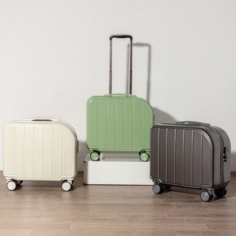 Light Blue Hardside Carry-On Suitcase | 18" Lightweight ABS Spinner Luggage