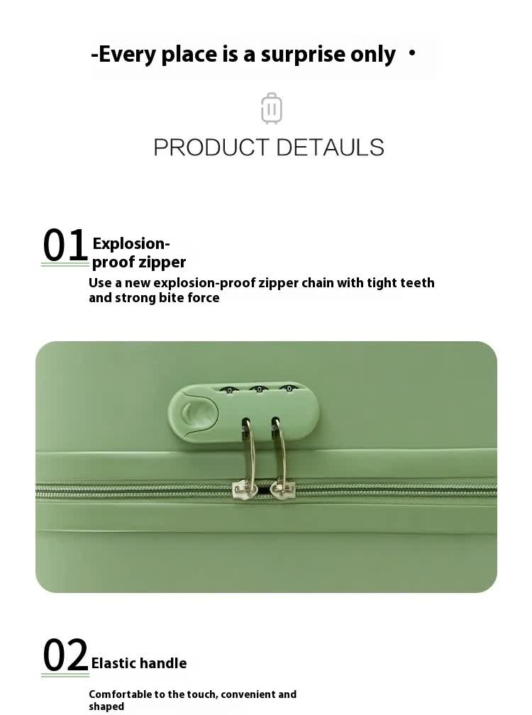 Green Hardside Carry-On Suitcase | 18" Lightweight ABS Spinner Luggage